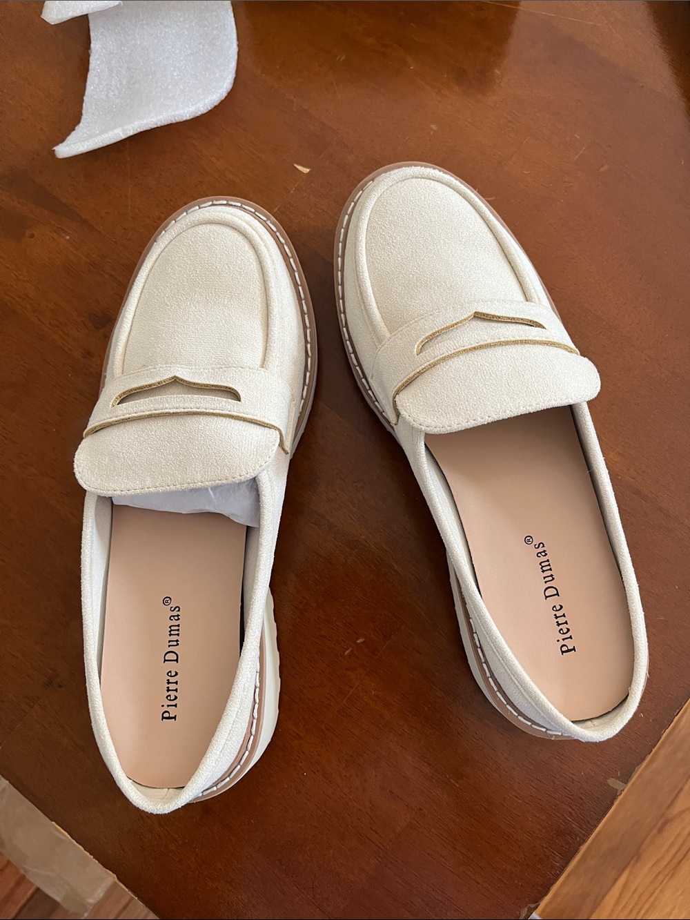 Pierre Dumas Cream Slip-On Mule Clog - Picture 2 of 4